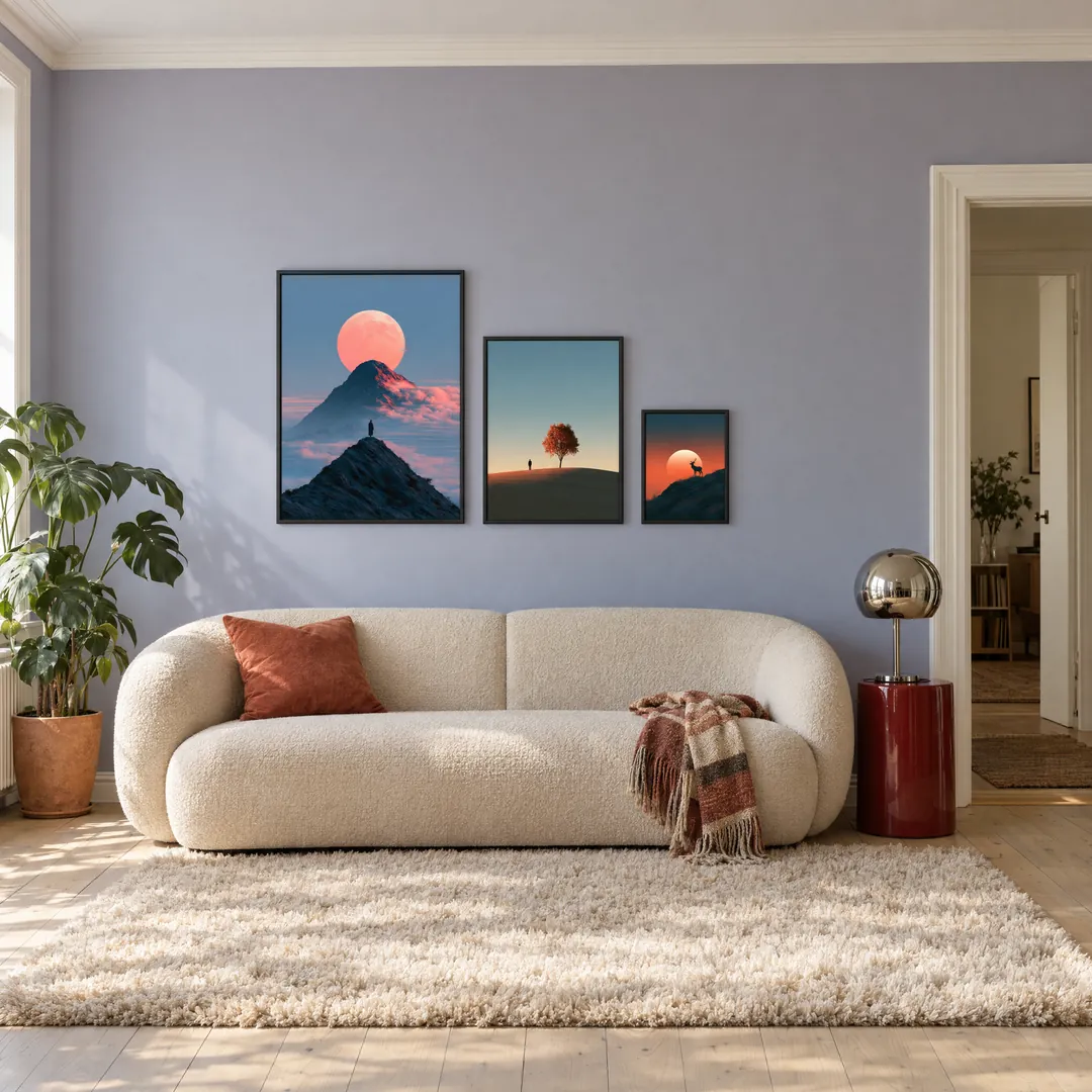 Dusk Fall: SUMMIT, DUNE, STAG on a wall