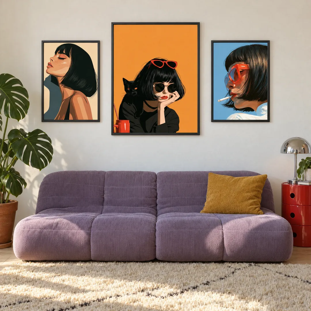 Main Character Trio: REVERIE, ATTITUDE, SMOKE on a wall