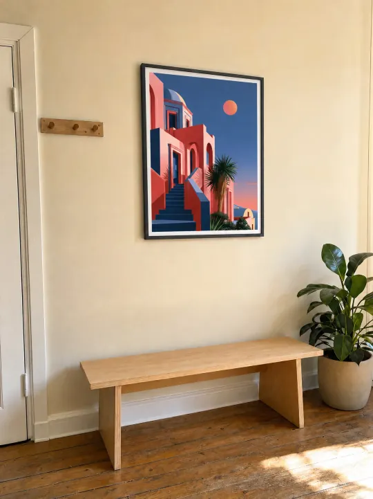 SANTORINI in a real room