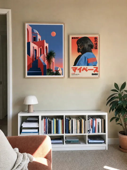 SANTORINI in a real room
