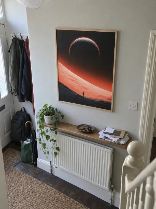 CRESCENT in a real room
