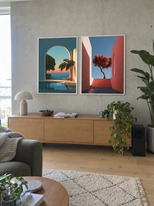 COURTYARD in a real room