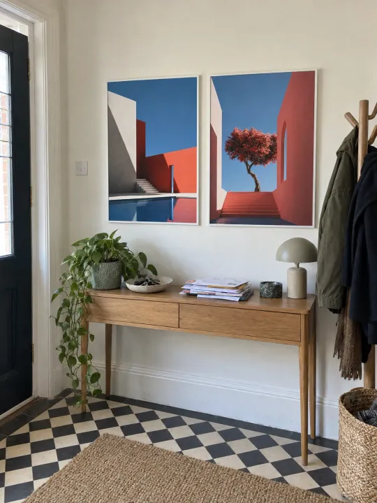 COURTYARD in a real room