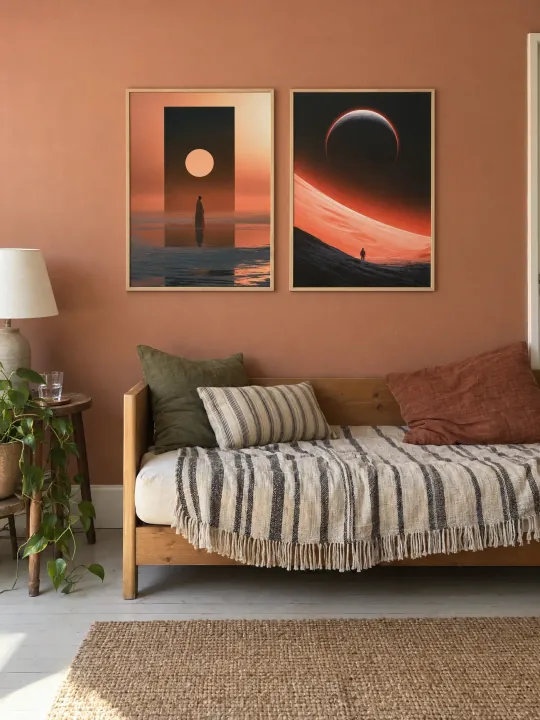 CRESCENT in a real room